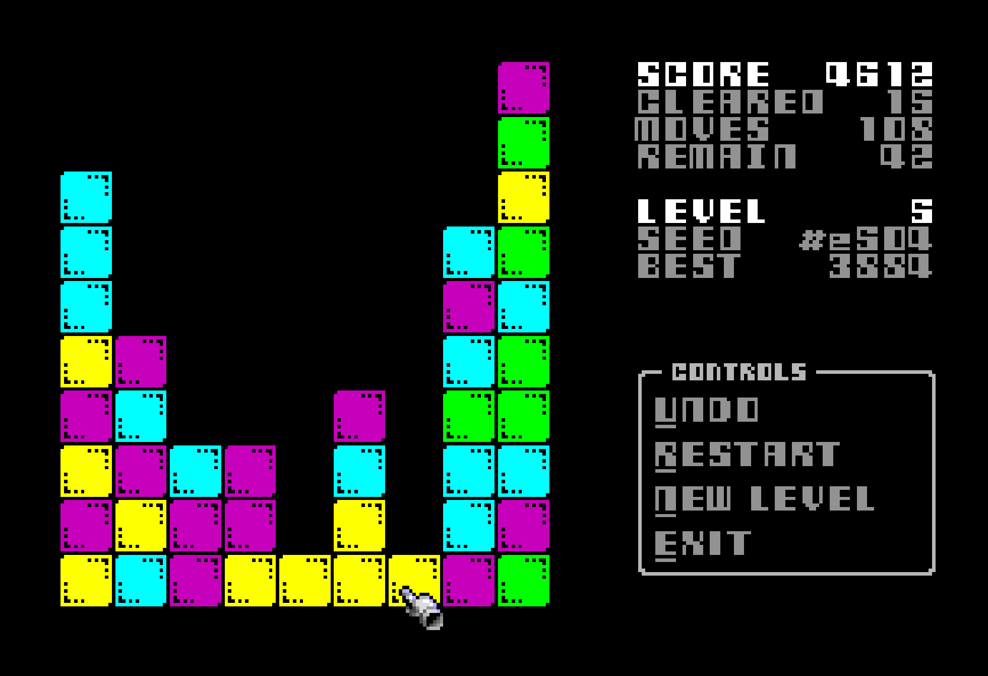 Marbles² running on a ZX Spectrum